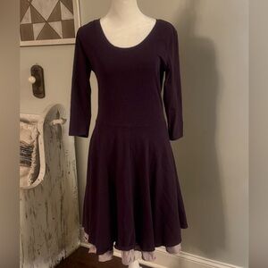 Matilda Jane Deep Purple Long Sleeve Dress